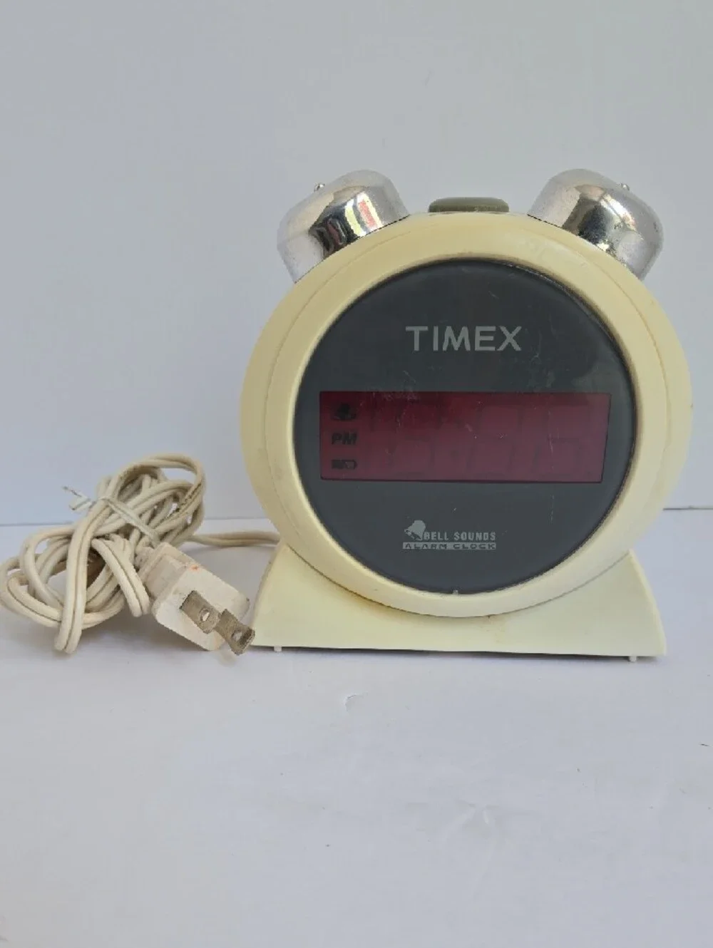 Vtg Sunbeam Electric Alarm Clock Lighted Dial And Timex Bell Sounds T127 White